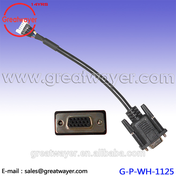 VGA 15 Pin Female Adapter Wire Harness